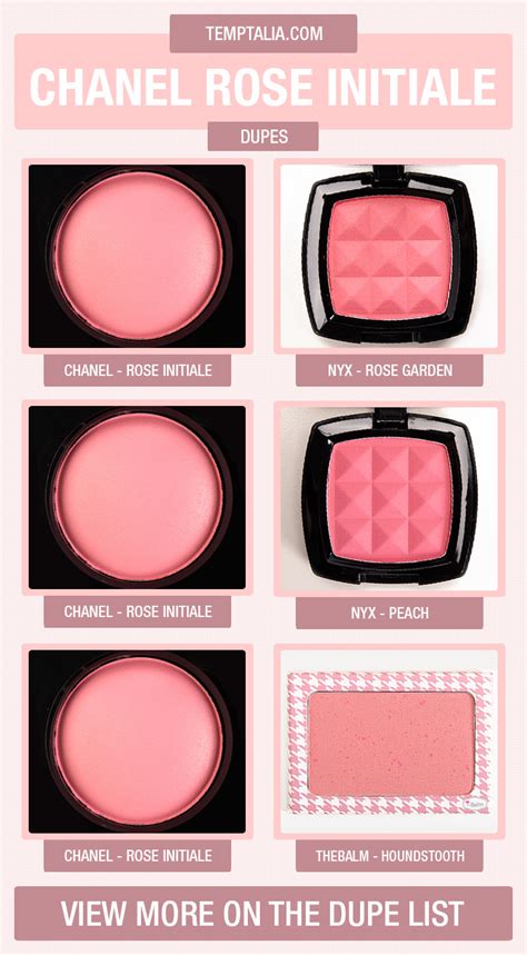 chanel rose ecrin blush dupe|chanel blush rose initial.